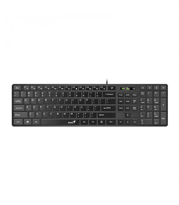 کیبورد باسیم جنیوس SlimStar 126 با حروف فارسی Genius SlimStar 126 Wired Keyboard